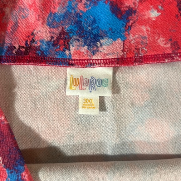 LuLaRoe Women’s Cassie Pencil Skirt/Size:3XL /Color: Multi-Pink/Blue Print (NWT) - Picture 3 of 7